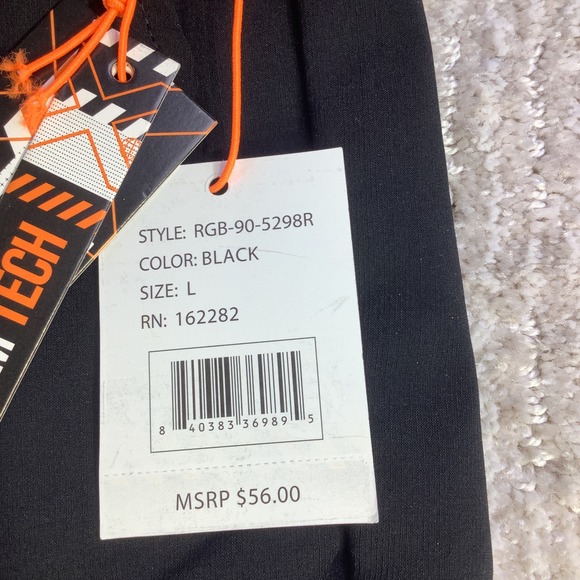 RGSTR Creative Dept. Men's Black Premium‎ Tech Stretch Cargo Pants Size L NWT - Picture 6 of 16